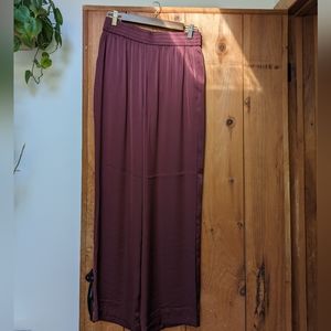 The Reset satin wide leg pants